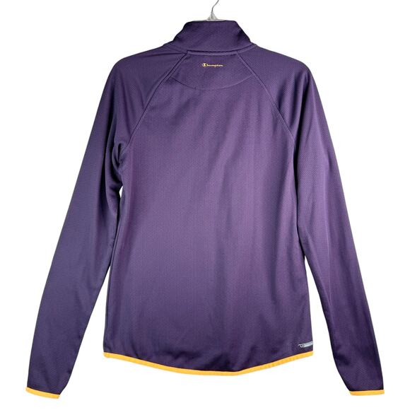 Champion Powertrain DuoFold Warm Ctrl Pullover Quarter Zip Jersey Top Purple M - Picture 4 of 7